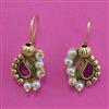 Antique Delicate Earring with Matte Gold Plating