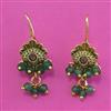 Antique Delicate Earring with Matte Gold Plating