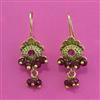 Antique Delicate Earring with Matte Gold Plating