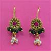 Antique Delicate Earring with Matte Gold Plating