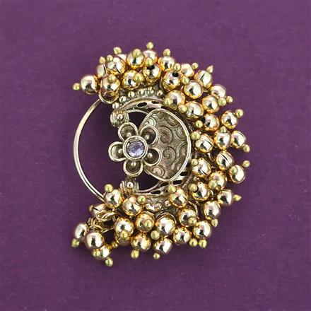 Antique Classic Nose Ring with Matte Gold Plating