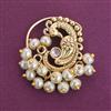 Antique Pearl Nose Ring with Matte Gold Plating