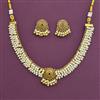 Antique Classic Necklace with Matte Gold Plating