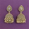 Antique Jhumki with Matte Gold Plating