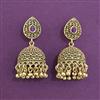 Antique Jhumki with Matte Gold Plating