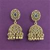 Antique Jhumki with Matte Gold Plating