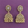 Antique Jhumki with Matte Gold Plating