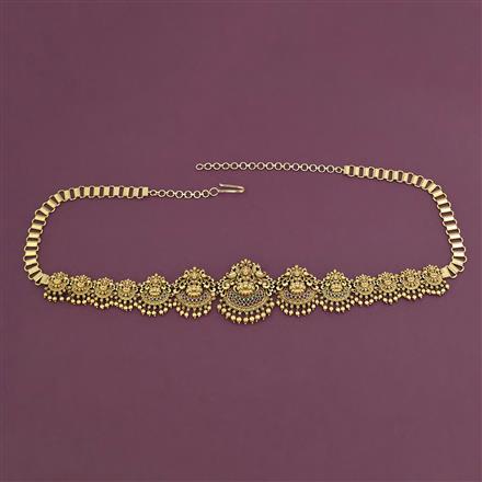 Antique Temple Belt with Matte Gold Plating
