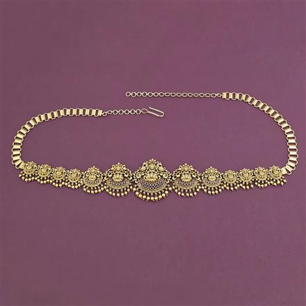 Antique Temple Belt with Matte Gold Plating
