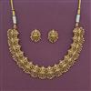Antique Temple Necklace with Matte Gold Plating