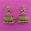 Antique Jhumki with Matte Gold Plating