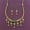 Antique Birds Necklace with Matte Gold Plating