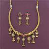 Antique Birds Necklace with Matte Gold Plating