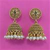 Antique Jhumki with Matte Gold Plating