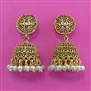 Antique Jhumki with Matte Gold Plating