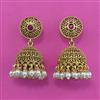 Antique Jhumki with Matte Gold Plating