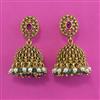 Antique Jhumki with Matte Gold Plating