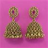 Antique Jhumki with Matte Gold Plating