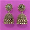 Antique Jhumki with Matte Gold Plating