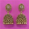 Antique Jhumki with Matte Gold Plating
