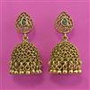 Antique Jhumki with Matte Gold Plating