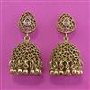 Antique Jhumki with Matte Gold Plating