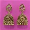 Antique Jhumki with Matte Gold Plating
