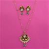 Antique Classic Pendant Set with Matte Gold Plating