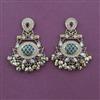 Antique Long Earring with Mehndi Plating