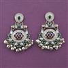 Antique Long Earring with Mehndi Plating