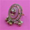 Antique Adjustable Ring with Mehndi Plating