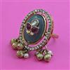 Antique Adjustable Ring with Mehndi Plating