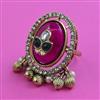 Antique Adjustable Ring with Mehndi Plating