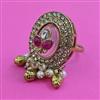 Antique Adjustable Ring with Mehndi Plating
