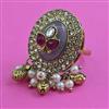 Antique Adjustable Ring with Mehndi Plating