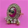 Antique Adjustable Ring with Mehndi Plating