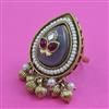 Antique Adjustable Ring with Mehndi Plating