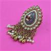 Antique Adjustable Ring with Mehndi Plating