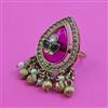 Antique Adjustable Ring with Mehndi Plating