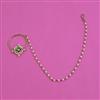 Antique Pearl Nose Ring with Mehndi Plating