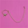 Antique Pearl Nose Ring with Mehndi Plating
