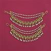 Antique Temple Ear Chain with Matte Gold Plating
