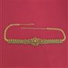 Antique Temple Belt with Matte Gold Plating