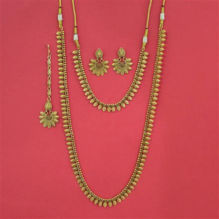 Antique Combo Necklace Set with Gold Plating