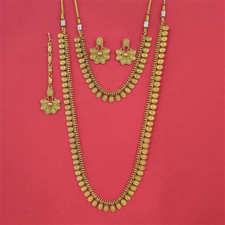 Antique Combo Necklace Set with Gold Plating