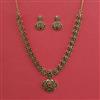 Antique Delicate Necklace With Matte Gold Plating