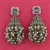 Antique Jhumki with Mehndi Plating