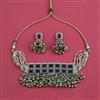 Antique Choker Necklace with Mehndi Plating
