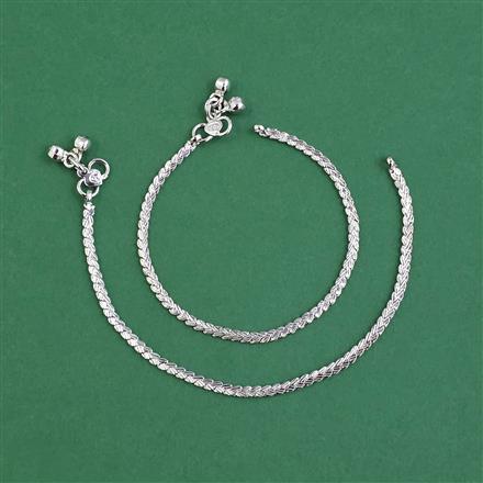 Antique Baby Payal with Rhodium Plating