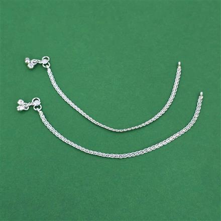Antique Baby Payal with Rhodium Plating